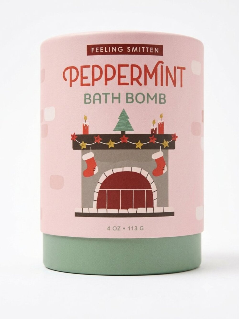 Feeling Smitten Peppermint Bath Bomb 4 oz New Sealed